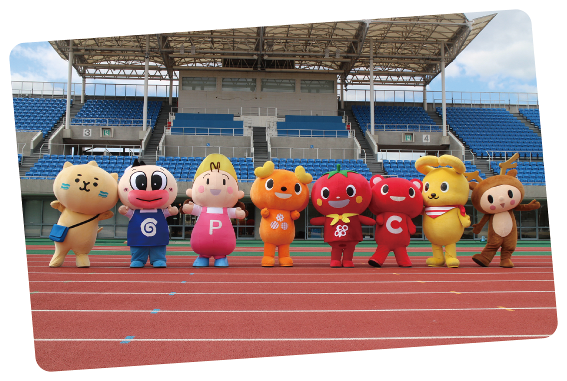 Let's Go!! とまとちゃん : キャラクター運動会 | 機関誌いずみ | 大阪