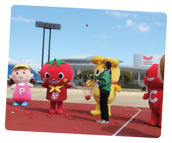 赤組の勝ち！やったー！