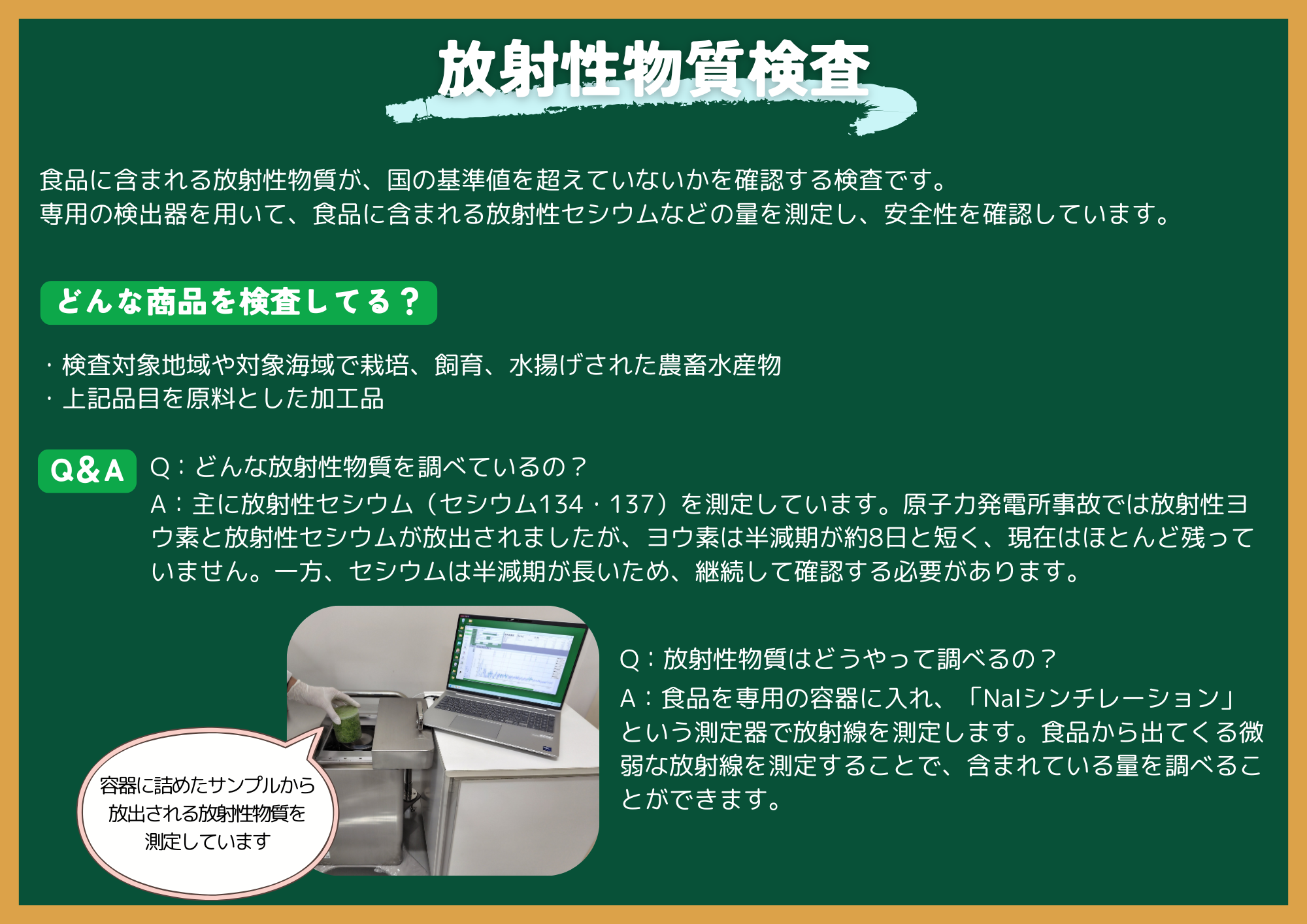 放射性物質検査