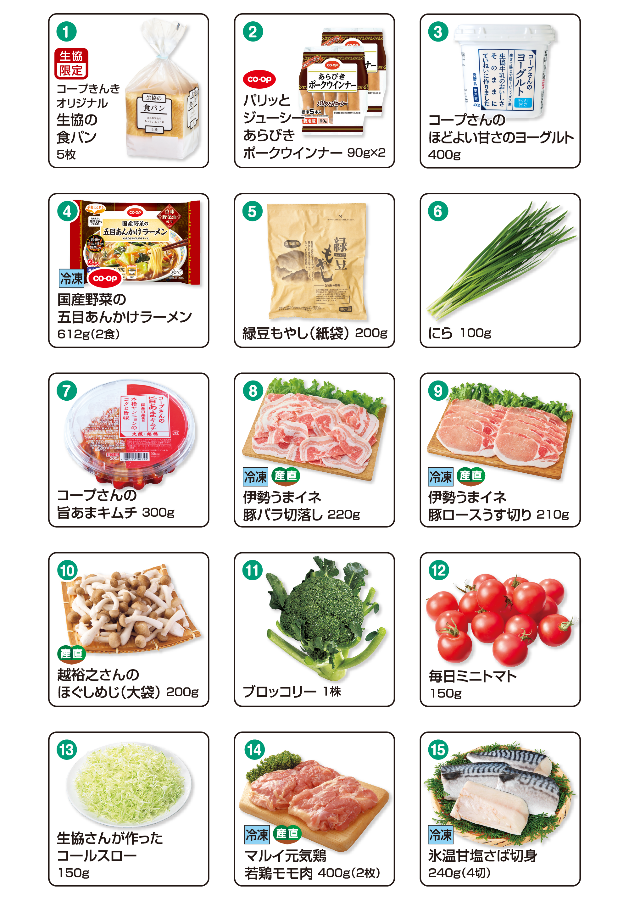 お届け商品一覧