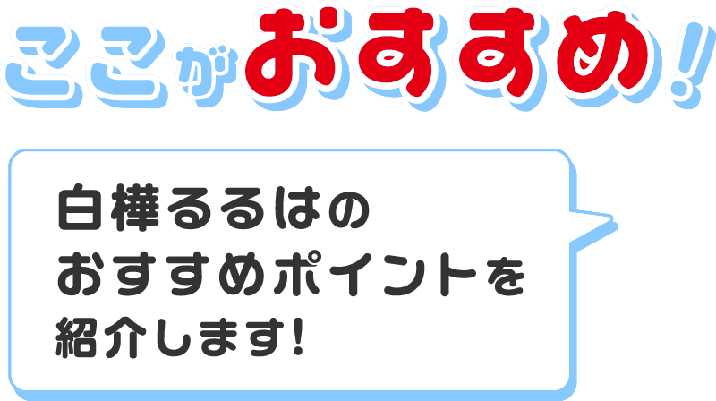白樺るるはのおすすめポイントを紹介します！